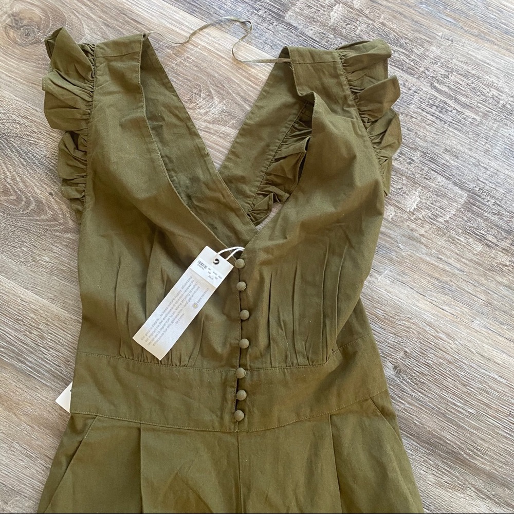 NWT Happy X Nature Olive “Ridge” jumpsuit - Picture 4 of 7